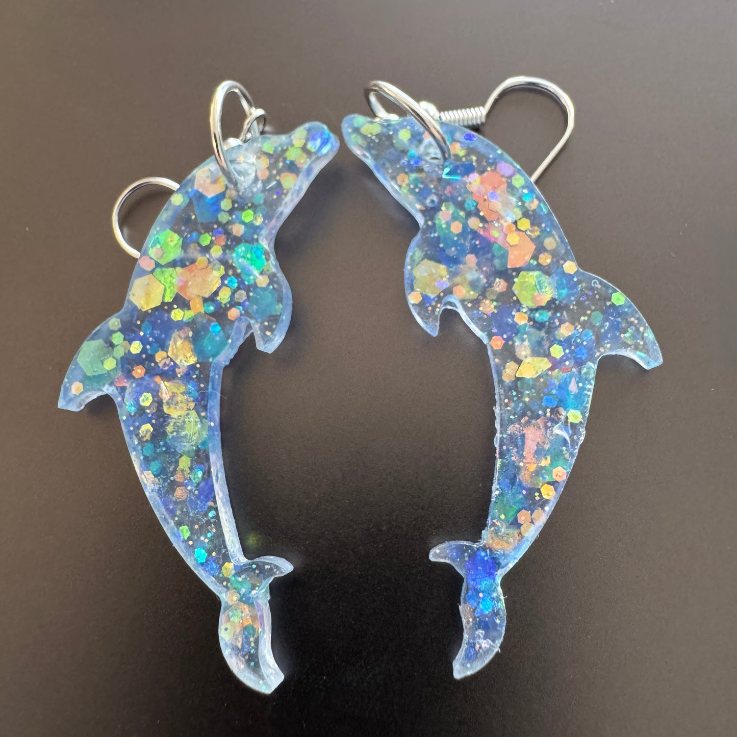Mermaid Sparkles Dolphin Earrings