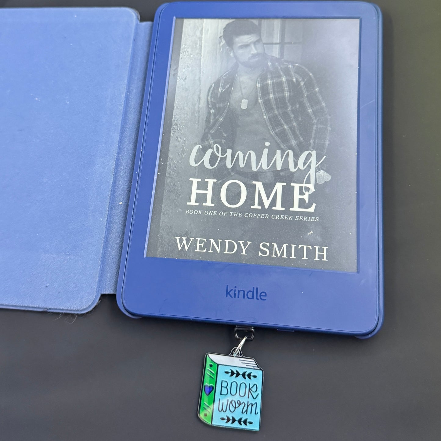 Book Worm Kindle Charm - Dust Plug