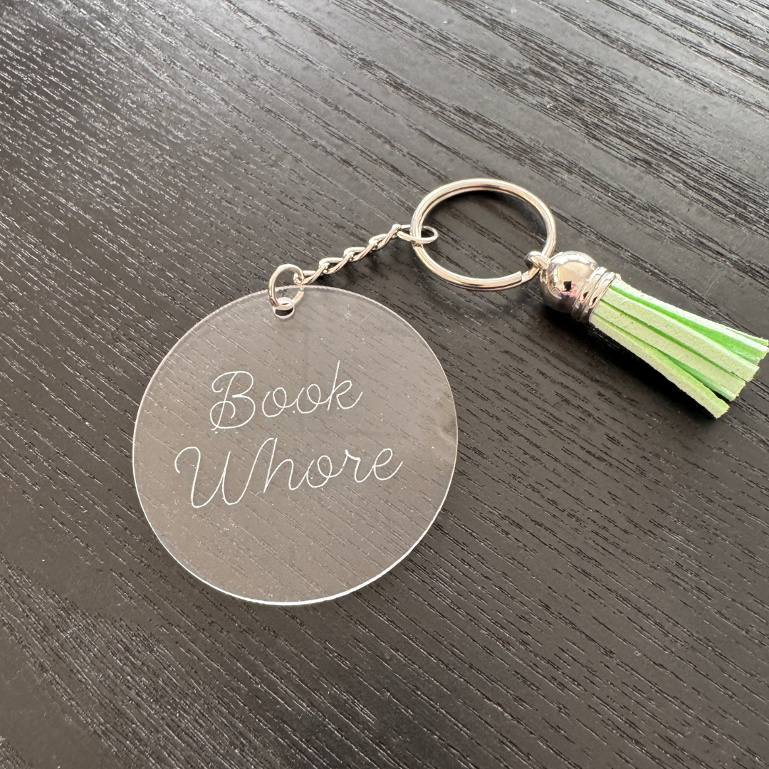 Book Whore Acrylic Keychain