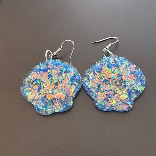 Mermaid Sparkles Shell Earrings