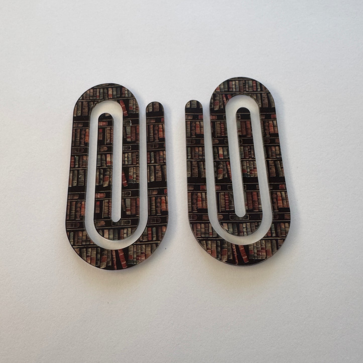 Library Paperclip Acrylic Bookmark