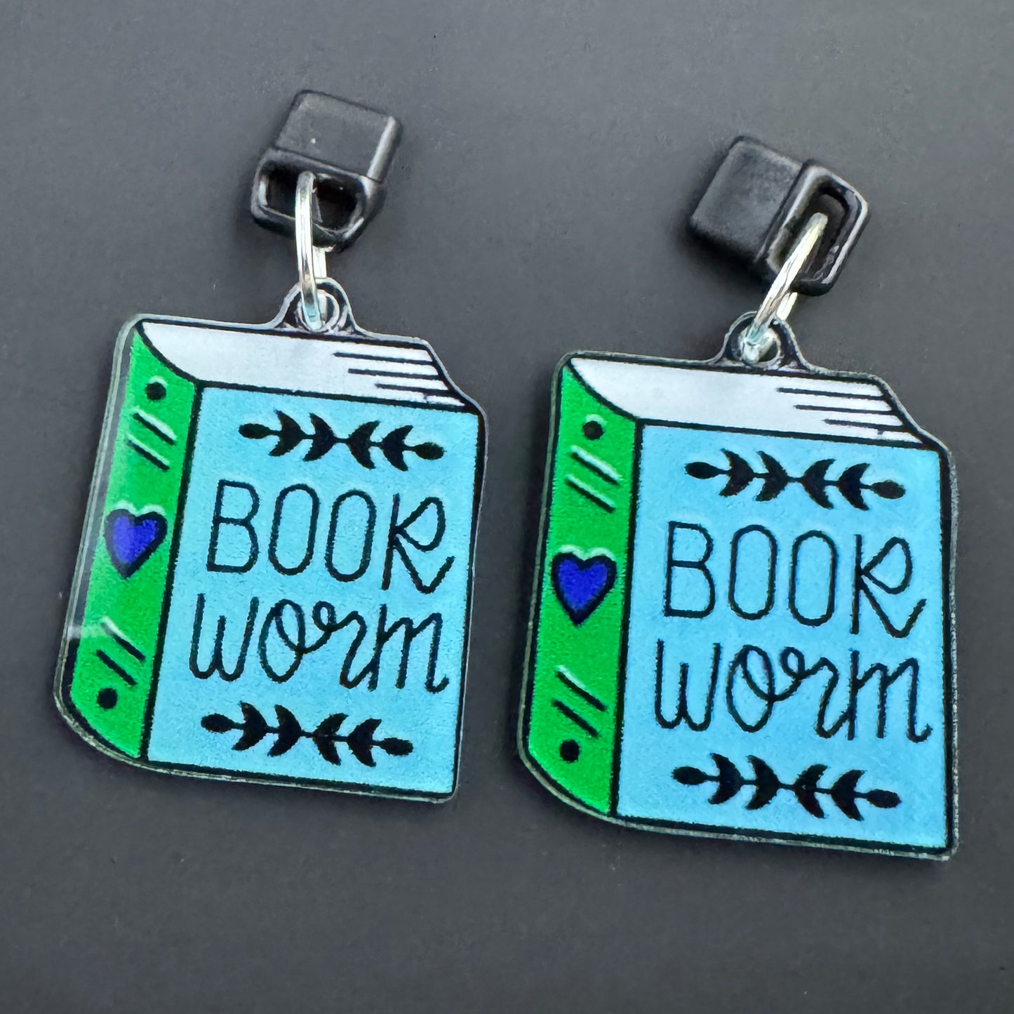 Book Worm Kindle Charm - Dust Plug